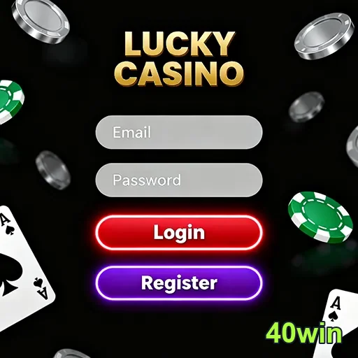 Imagem do smartphone e computador exibindo login no cassino 40win